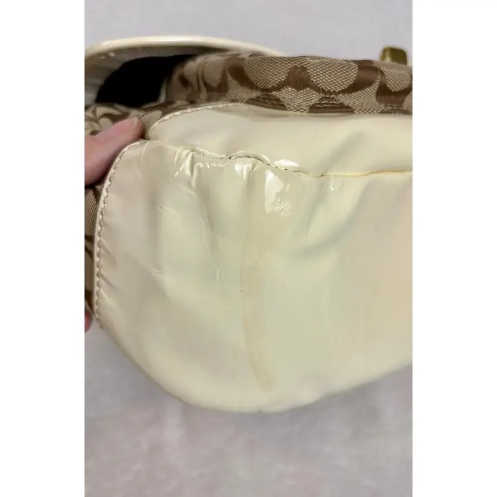 Coach Vintage Y2K Legacy Signature Slim Flap Shoulder Bag with Scarf - Picture 9 of 16